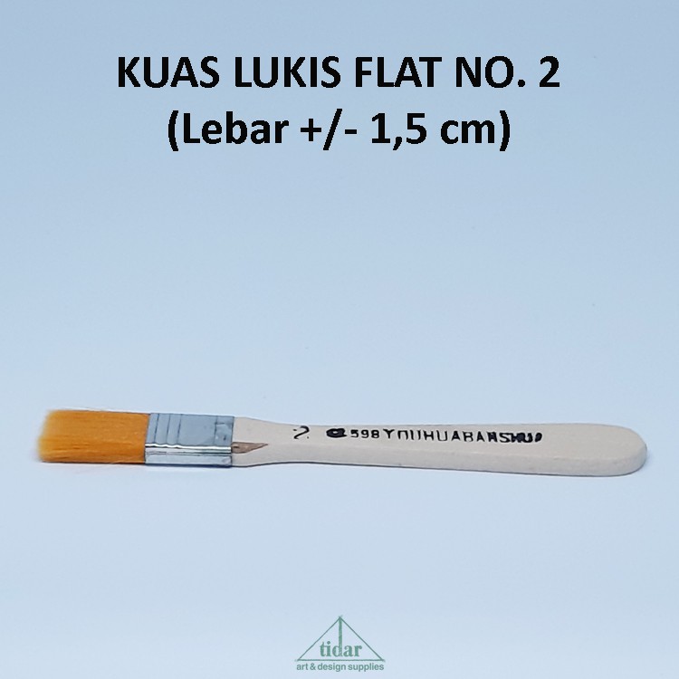 

[MR] Brush / Kuas SNTC 598 Gepeng / Datar / Flat No. 2