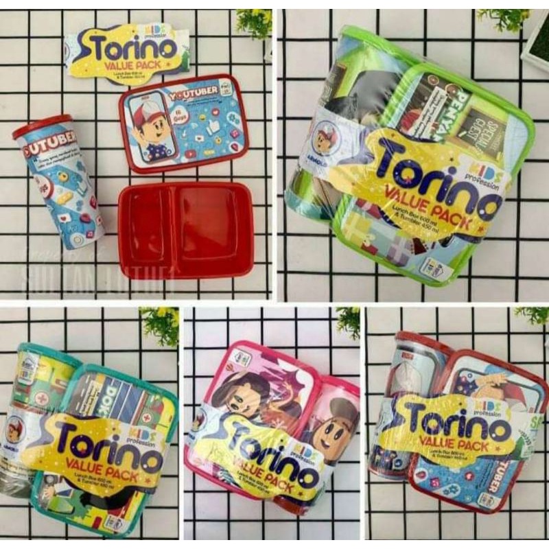 KOTAK MAKAN SET TORINO/KOTAK SET MAKAN ANAK/KOTAK MAKAN TORINO