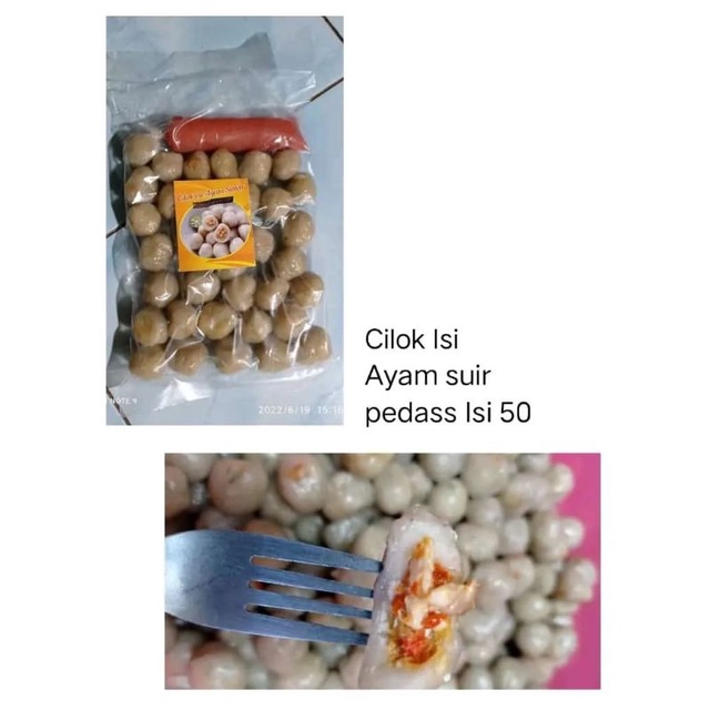 

cilok isi ayam suwir pedas isi 50pcs