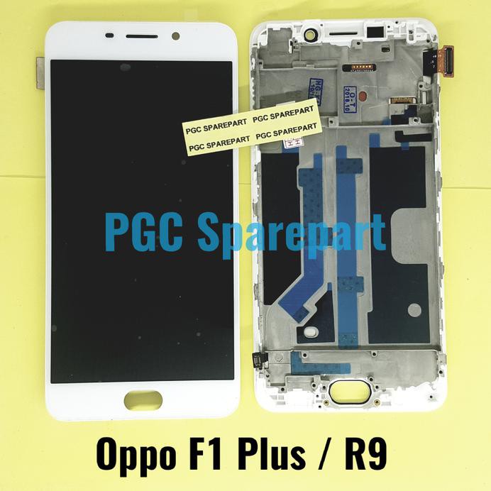 Lcd Touchscreen Fullset + Frame Original Oem Oppo F1 Plus - R9 - F1+ - Putih F2B4