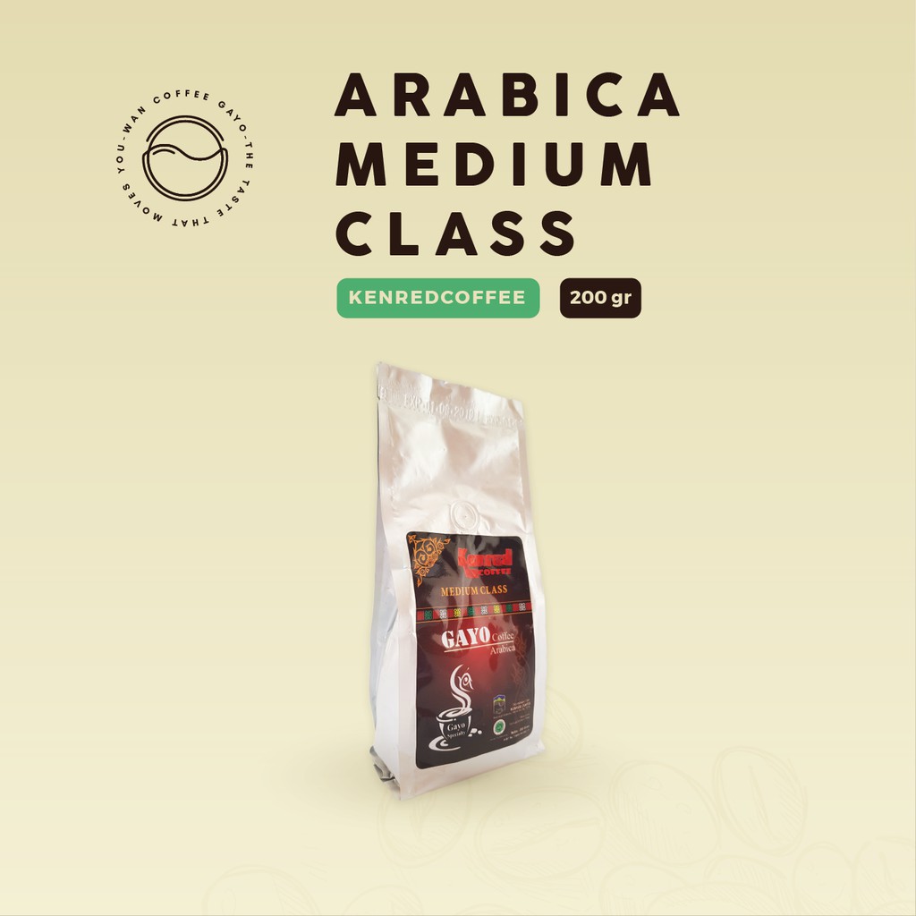 

Kopi Aceh Gayo Arabika Medium Class 200gr