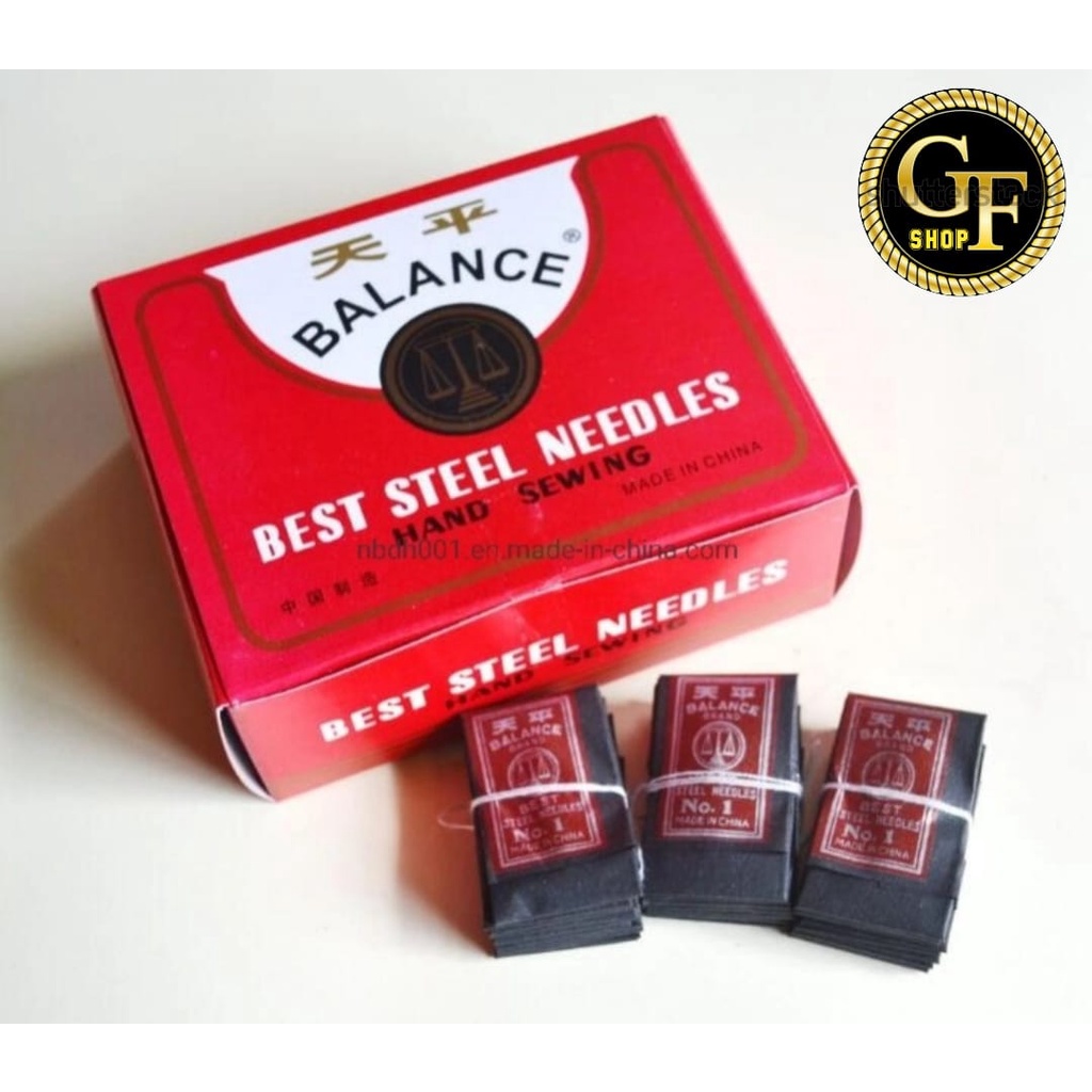 BALANCE BRAND BEST STEEL NEEDLES JARUM BUAT MATA KAIL UDANG SIZE : 5 (25pcs)