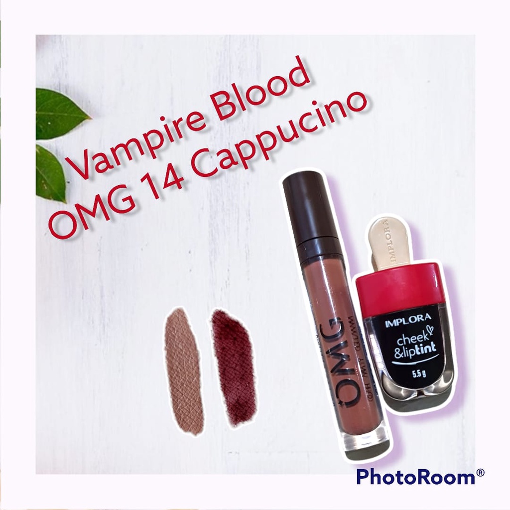 (MURAH) PAKET OMBRE Lip Cream OMG Cappucino + Vampire Blood