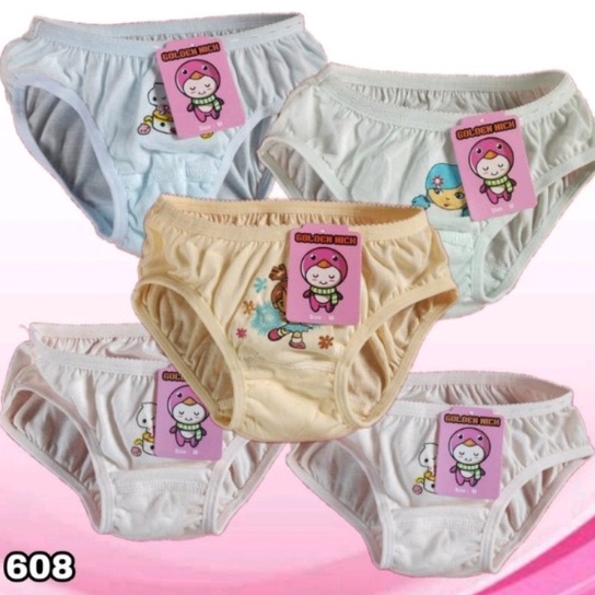 SS - 1 Pcs CD Anak Perempuan SD GN 1189 / CD Anak Perempuan Golden Nick / Celana Dalam Anak Halus