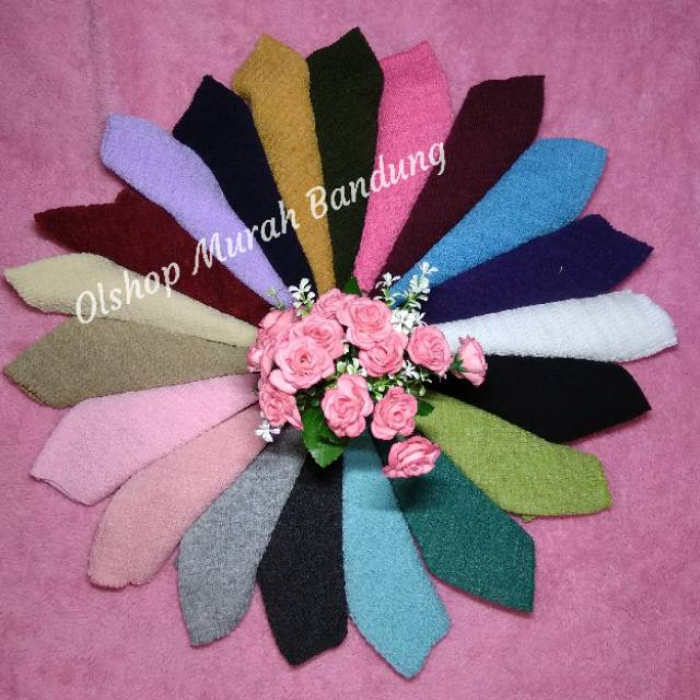 Bandana Rajut Premium 1 Warna