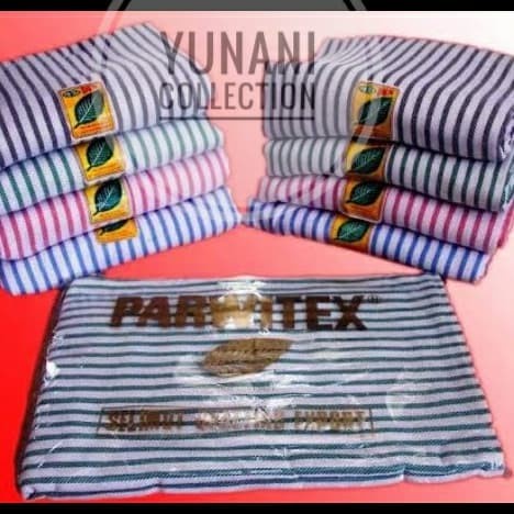 Selimut Dewasa Selimut Salur Rumah Sakit /Puskesmas Cap Daun - KAIN - LURIK - MURAH - Biru(W6N2) Sel
