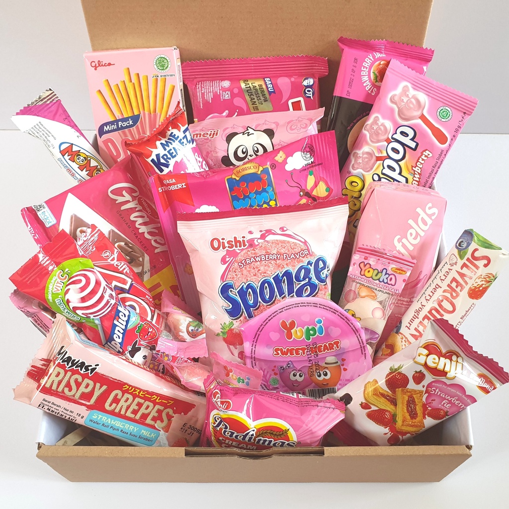 Snack Gift Box/Kado Anniversary/Hadiah Valentine/Kado Ulang Tahun/Hadiah Wisuda/Hampers Snack Pink/Hampers Lebaran/Hampers Snack Idul Fitri/Hampers Natal/Valentine Gift/Graduation Gift/Kado Anniversary/Hadiah hari kasih sayang