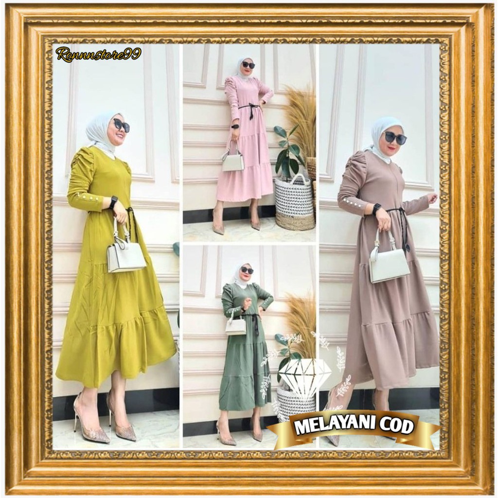 LENGKAP Baju Gamis Monalisa Premium Jumbo LD 140 SANTI JUMBO MAXY /Gamis Sultan/ Gmais Janda Bolong