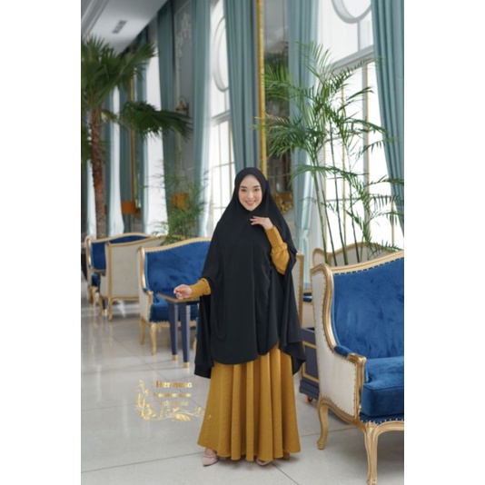 TERPOPULER Hijab syari /Khimar syari / jilbab syari jetblack