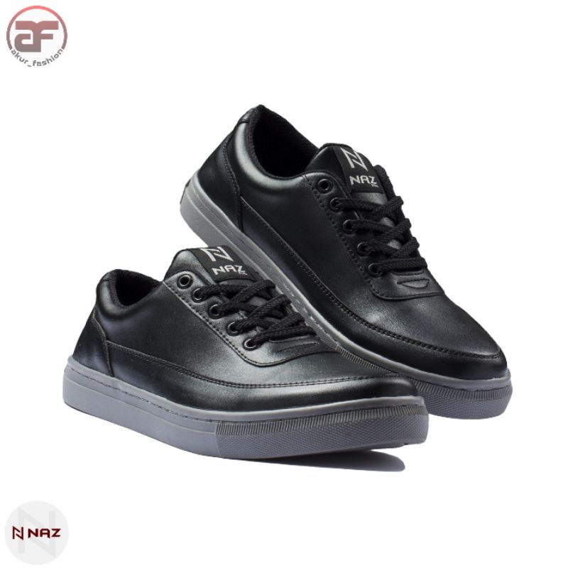 SEPATU PRIA NAZ-WILSON | SEPATU HITAM PRIA | SNEAKERS CASUAL KETS