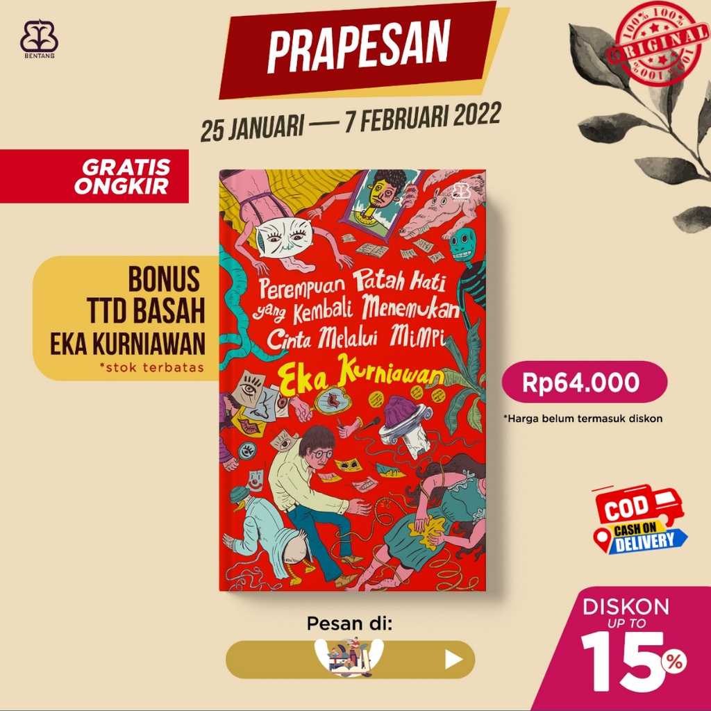 Ready NOVEL Perempuan Patah Hati karya Eka Kurniawan