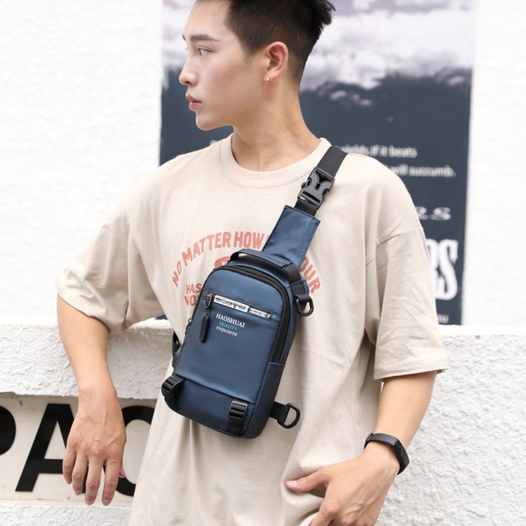 Tas Selempang Pria Tas Kanvas Tas Sling Bag HAOSHUAI ORI 100% - (HSFF)