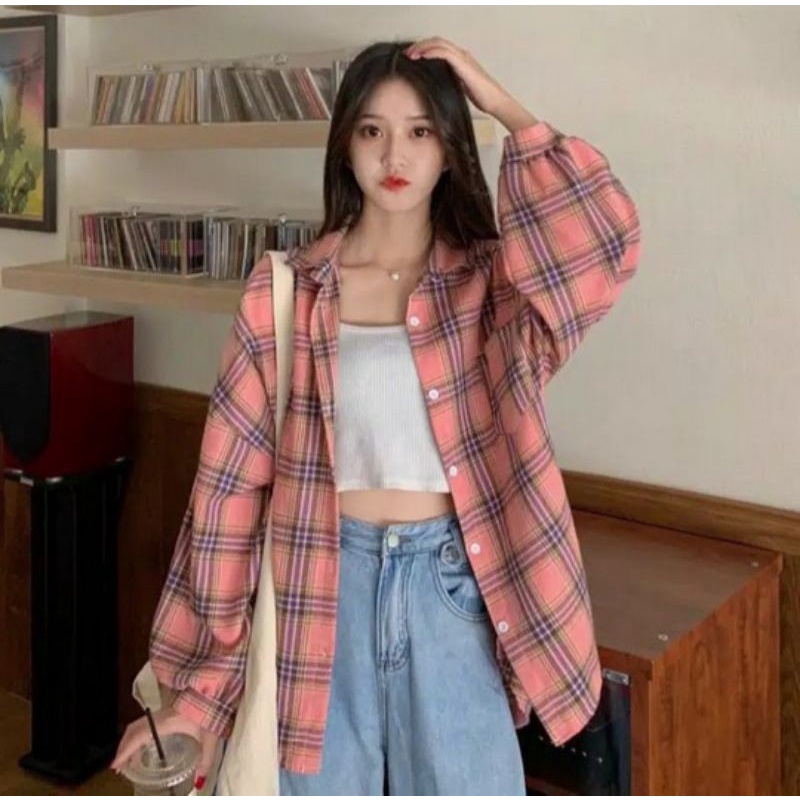 C&C OVERSIZE KEMEJA OSLIN | Kemeja Oversize Wanita - Kemeja Korea-2