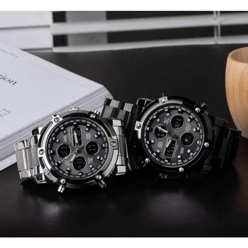 Jam tangan pria analog-digital 3second