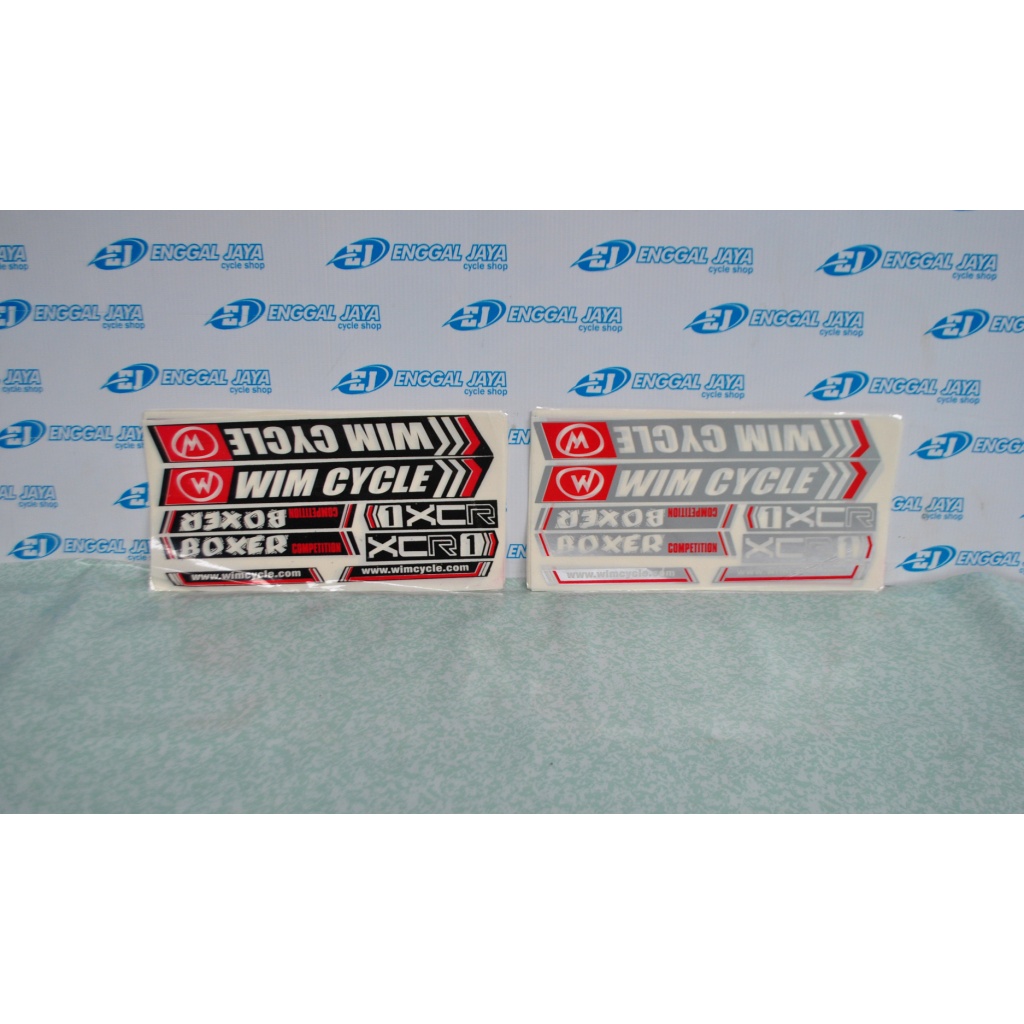 Decal Sticker Stiker Sepeda Wim Cycle Boxer MTB Hybrid Roadbike Balap Jadul BMX Mini Anak Jengki Min