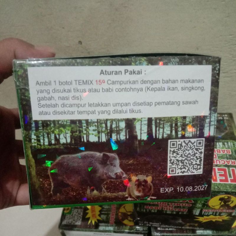 Temix Botol Racun Tikus dan Babi Hutan Themix ampuh basmi tikus