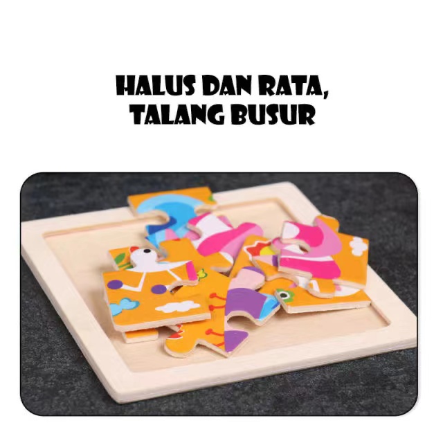 Mainan Edukasi Puzzle / Puzzle Kayu 9 keping / Puzzle Anak Murah / Jigsaw