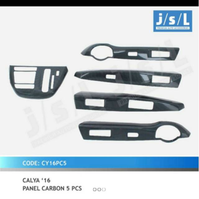 Panel carbon interior 5 pc jsl