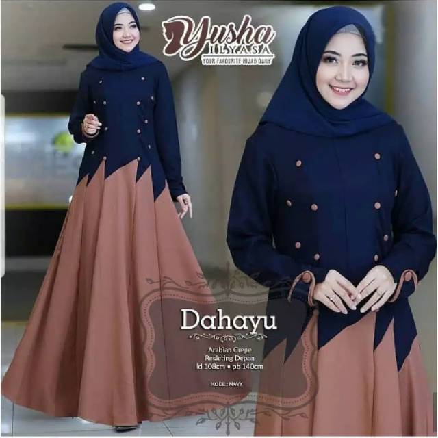 Dahayu maxy baju gamis pakaian wanita dress fashion muslim