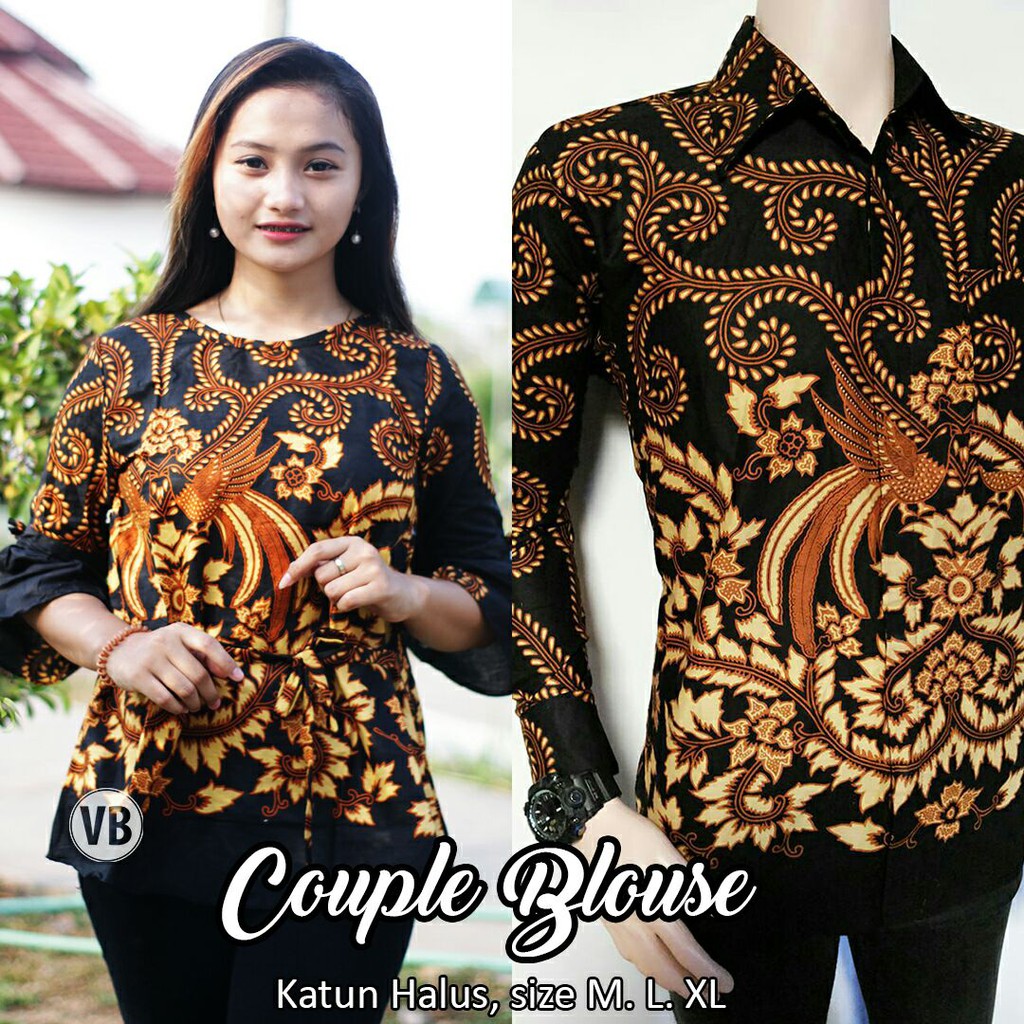 GROSIR BATIK  COUPLE BLOUSE