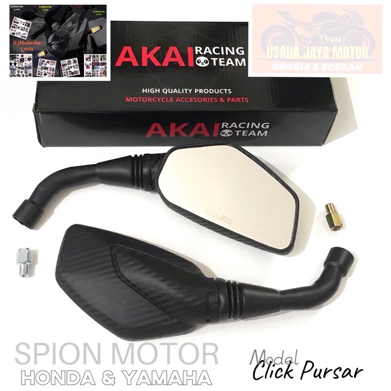 Spion Model Click Pulsar Kaca spion Universal Nmax,Aerox,Lexi,Pcx,Adv,Vario 125,Vario 150 Dll KING