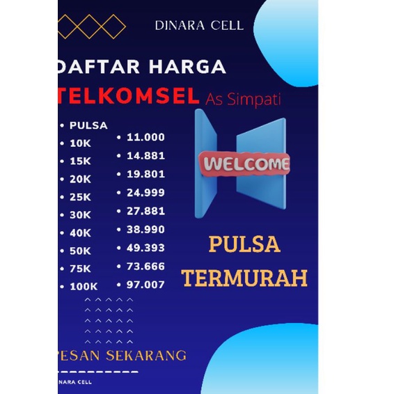 TERMURAH transfer Pulsa telkomsel