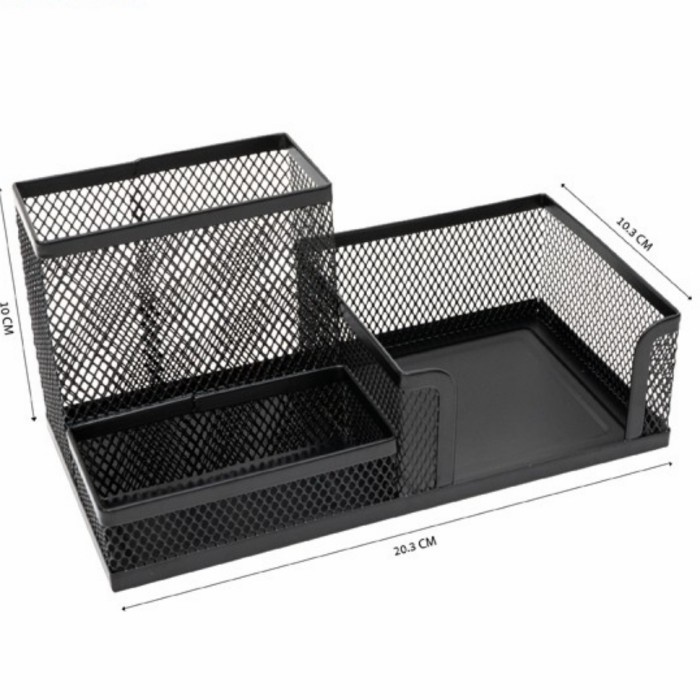 

Jualan Desk Set/Pen Holder/Tempat Alat Tulis Jaring Jala Metal(Besi) Limited