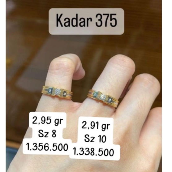 CINCIN EMAS KADAR 375