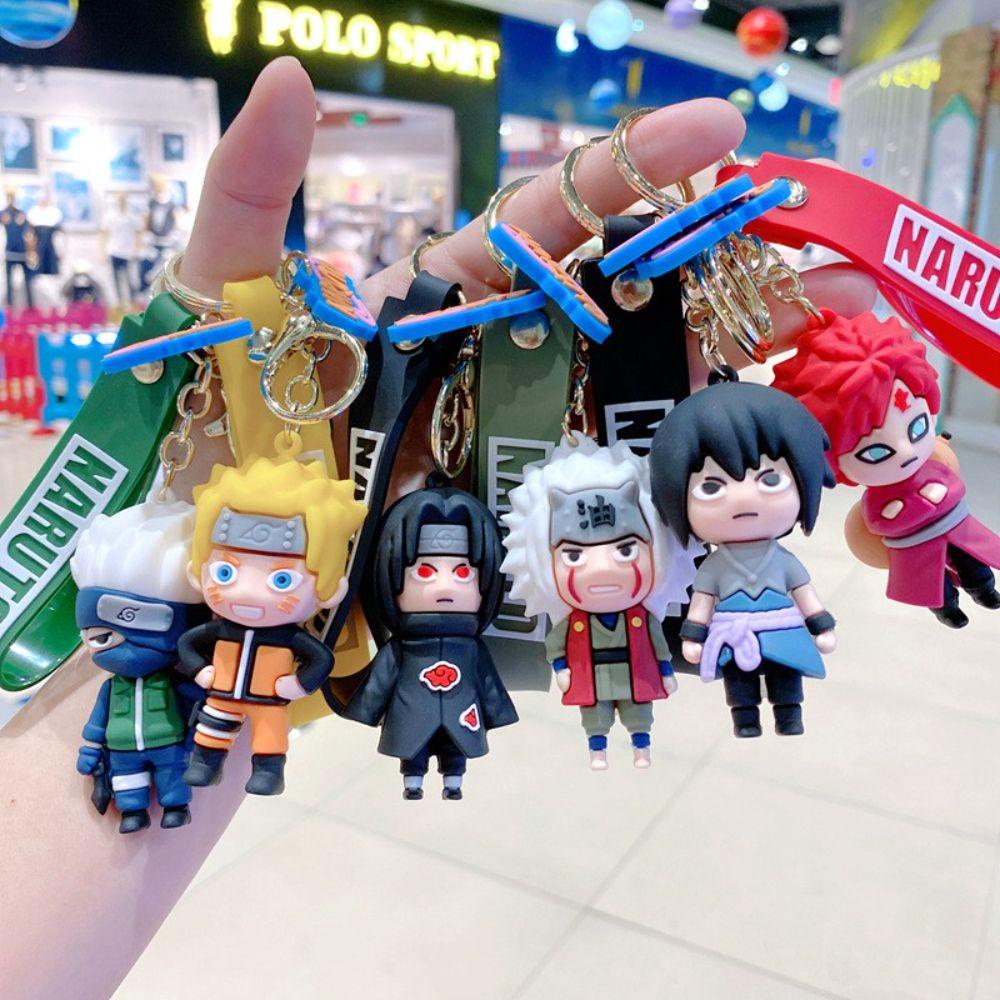 Lanfy Naruto Gantungan Kunci Anime Jiraiya Lanyard Wristlet Ransel Liontin Hadiah Besar Ornamen Kunci