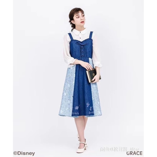 axes femme beauty and the beast collab with disney dress jsk