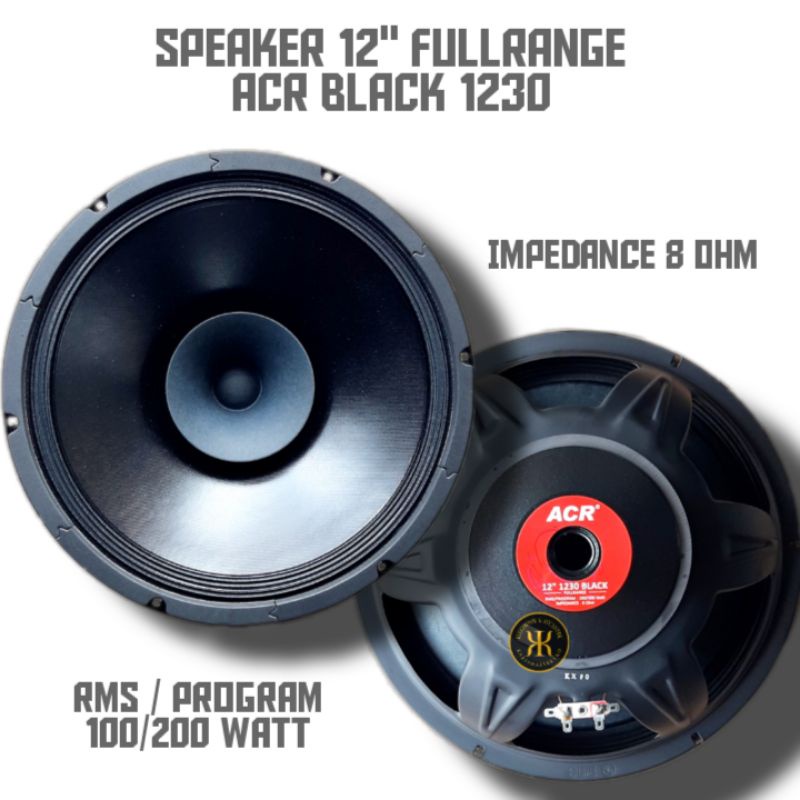 Speaker Acr 12 Inch Black Fullrange