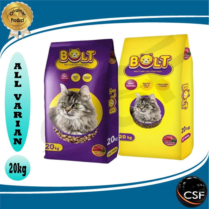 Makanan Kucing kering BOLT 20kg All Varian ( EKSPEDISI )