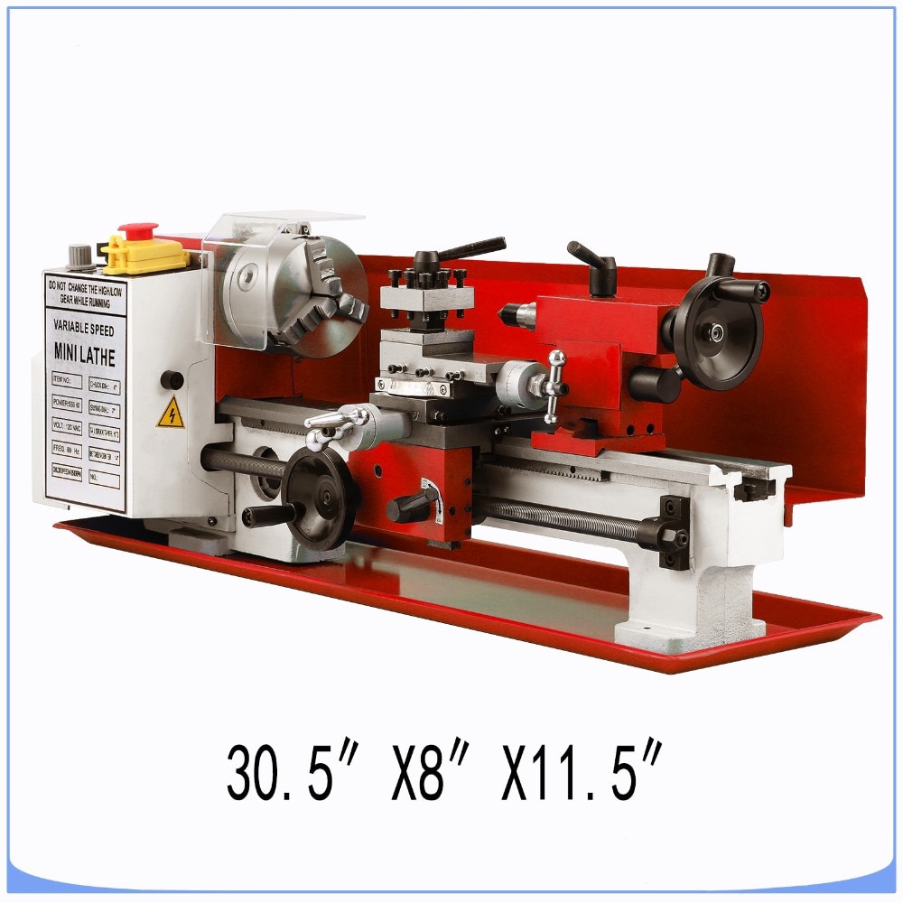 Mesin Bubut Mini kayu besi OSSIEAO 550W HL-0618PTCC CJ0618