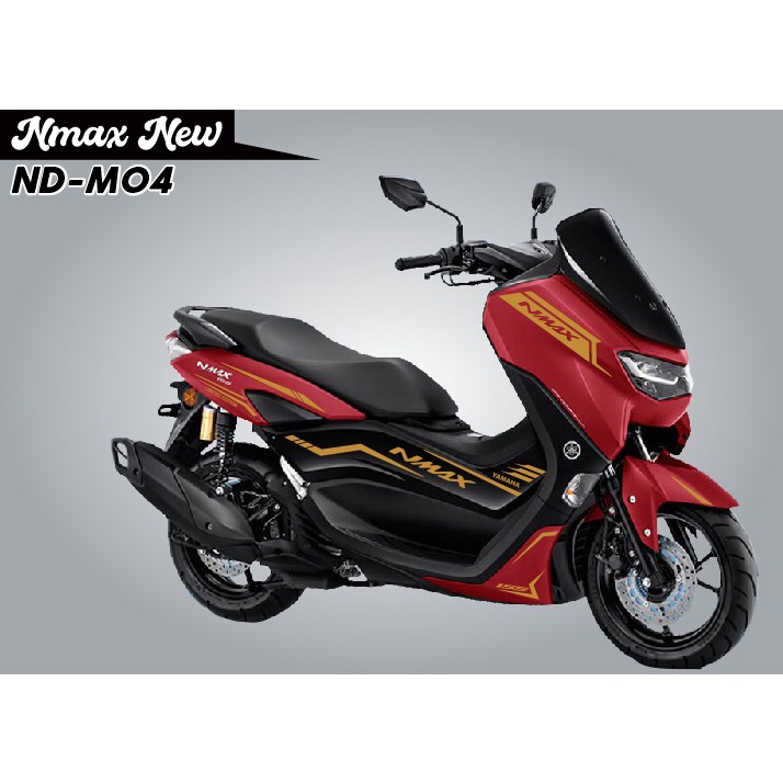 "CUTTING STIKER NMAX NEW BODY MERAH CODE ND M04| STIKER NEW NMAX 155 MURAH"