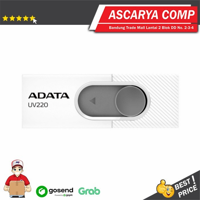 FLASHDISK ADATA UV220 16GB USB 2.0 -Putih