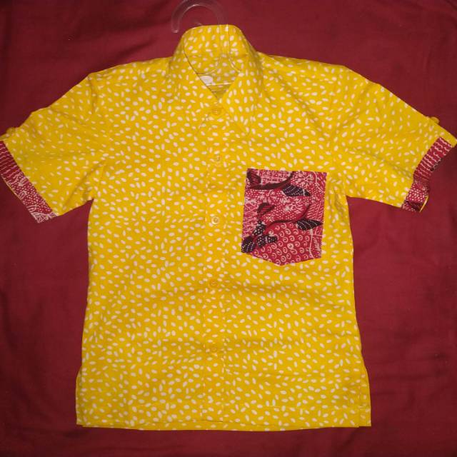 Batik anak laki laki kuning