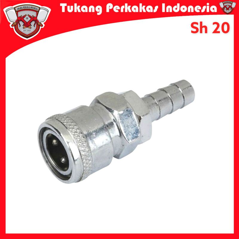 Coupler Sh 20 Sambungan Selang Air Kompresor Kopler Nepel sh 20