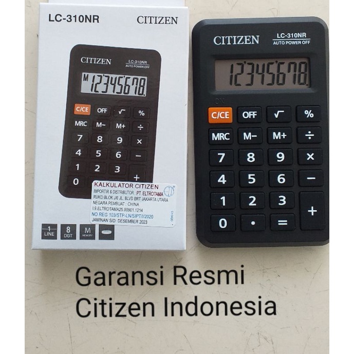 

Citizen Calculator LC 310NR kalkulator kecil Original