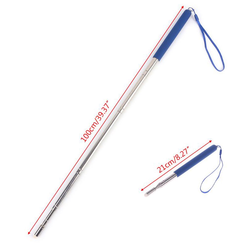 ELEGANT Professional Whiteboard Pen School Supplies Retractable Pointer Teachers Pointer Stick Telescopic Stainless Steel Teacher Tools Hand Pointer Stationery 1M Whiteboard Pointer/Multicolor