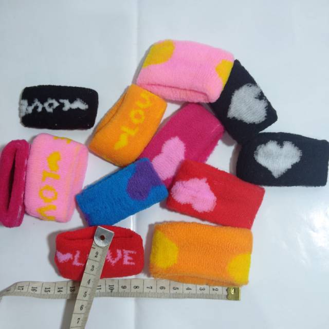 Ikat tali rambut love harga isi 6 pcs