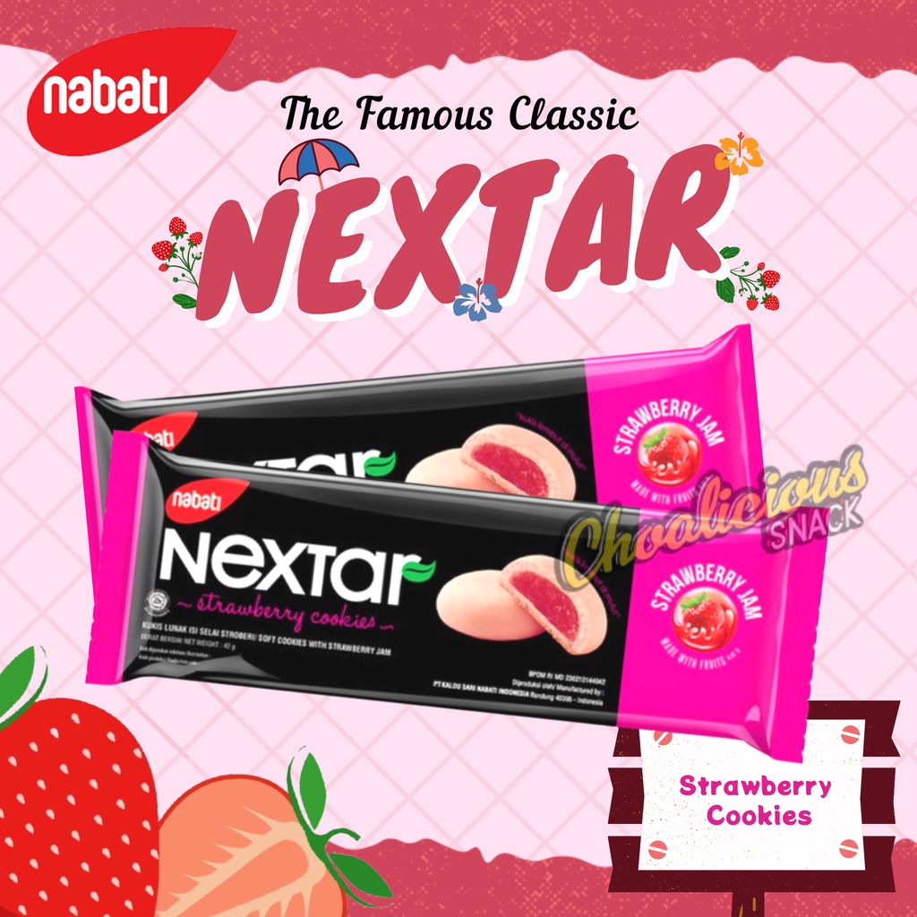 

ECER NEXTAR Brownies/Nastar/Strawberry/Blueberry Cookies @34 gram