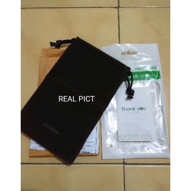 Ugreen Case Hp Powerbank Kantung Velvet Pelindung Sarung Pounch Gadget