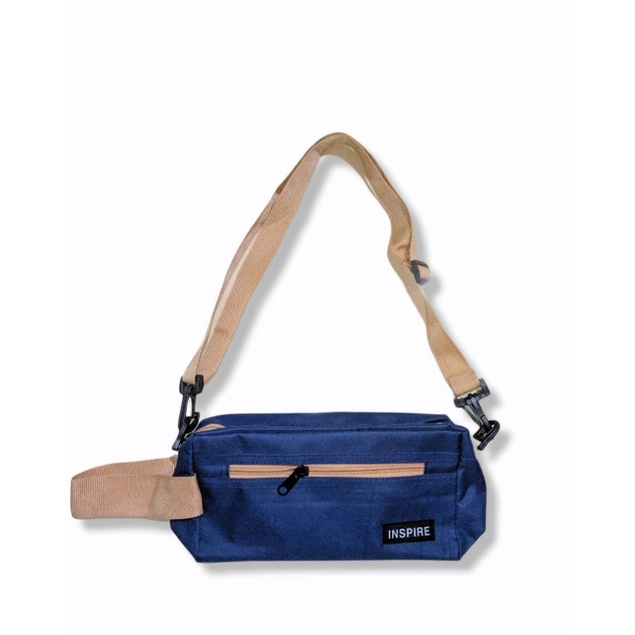 Handbag  Inspire Navy Pouchbag Selempang Casual/Tas Pria Keren/Tas Pria Murah