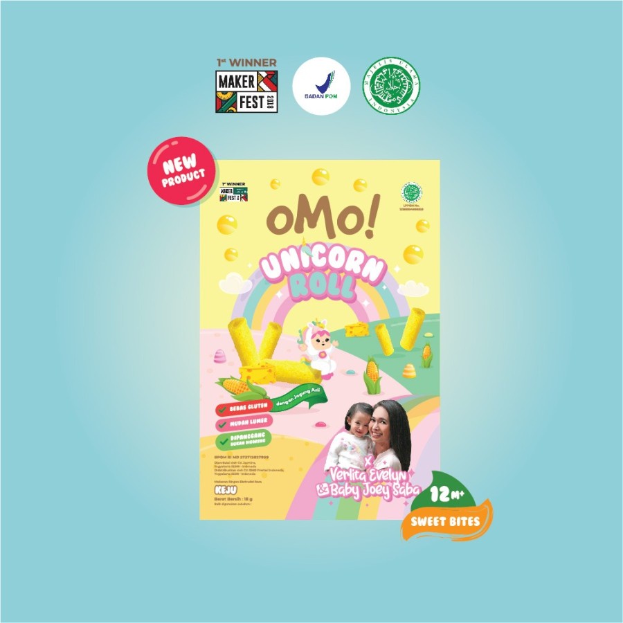 

OMO Snacks Unicorn Roll 18gr - Cheese