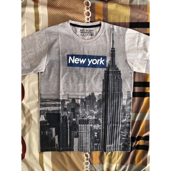 Preloved T shirt Red Point New York Size M