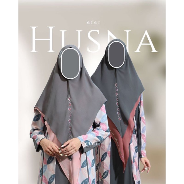 Husna Set Syar'i/Dress set/Gamis | EFER LUXURY PREMIUM