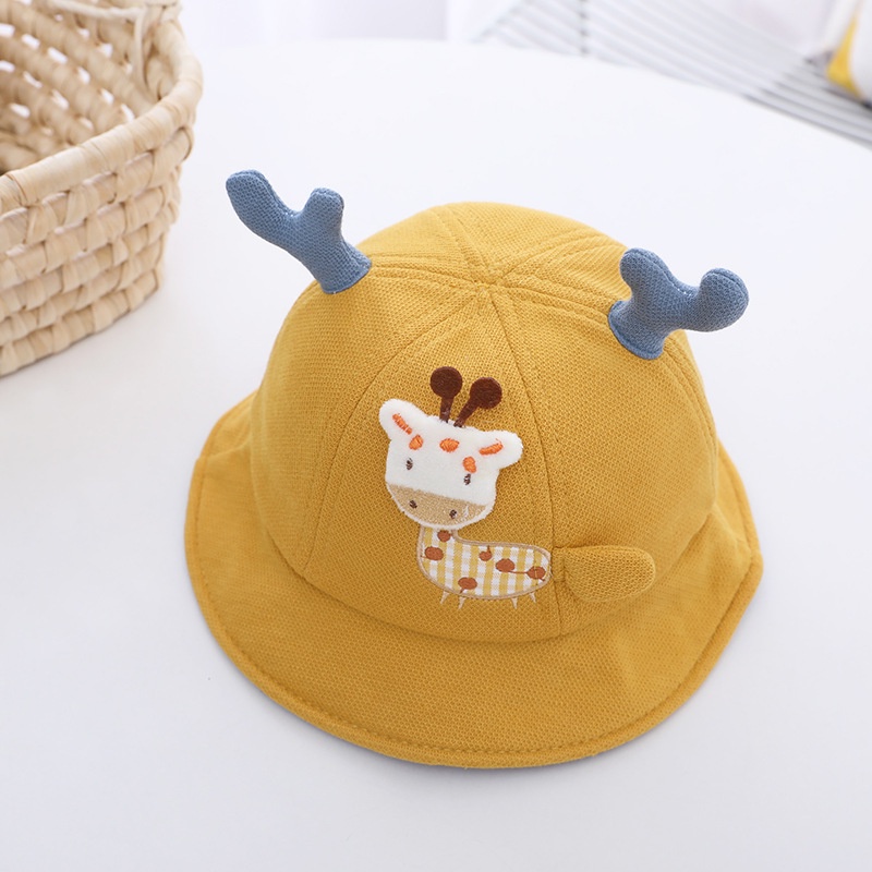 Topi Bucket Bayi Topi Anak Bayi Import Victori Fashion Baby Bucket Hat-Rome Kuning