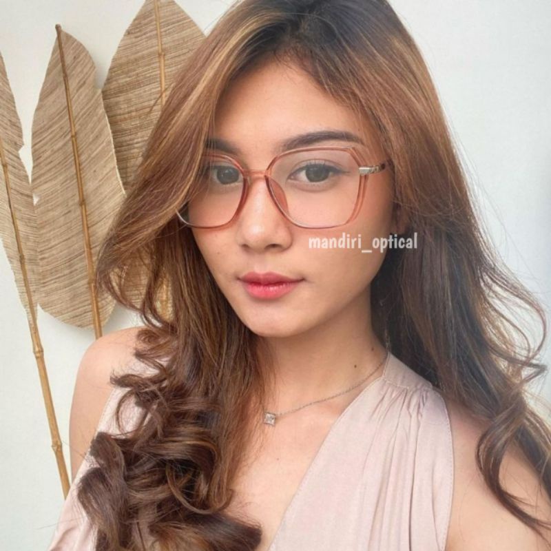 kacamata wanita (paket frame+lensa antiradiasi) kacamata photocromic | kacamata minus | kacamata murah | kacamata kekinian | frame 18130