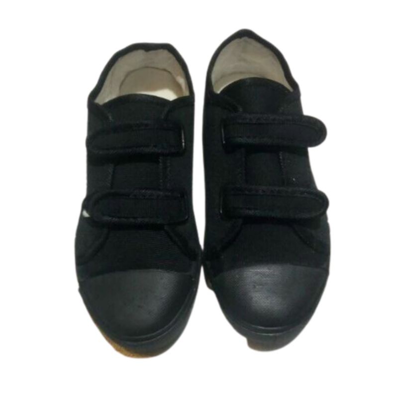 New Basket Sepatu Sekolah Anak Laki Perempuan Model Tempel Size 28 - 38