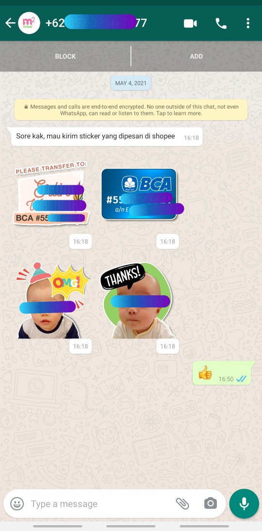 Sticker Whatsapp Custom Lucu - Wajah